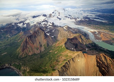 Flight Over The Katmai National Park In Alaska