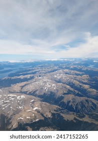 A flight over the mountain range