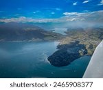 Flight over Zugersee with Rigi and Risch in sight