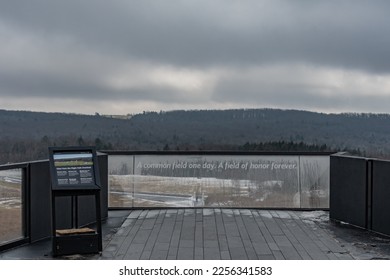 Flight Path from the Visitor Center Complex, Flight 93 National Memorial, Pennmsylvania USA, Stoystown, Pennsylvania