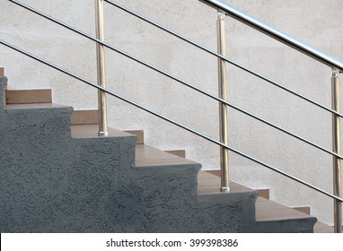 Flight Of Stair Steps Outside A Building
