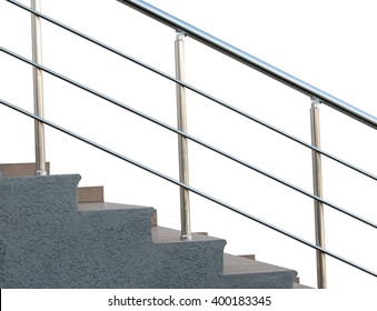 Flight Of Stair Steps Outside A Building