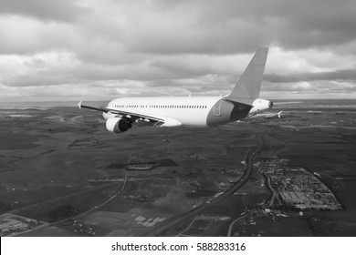 flight through clouds,clouds seen from an airplane background wallpaper black white

