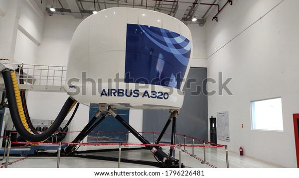 Flight training A320 simulator, New Delhi, India, 11\
August 2020