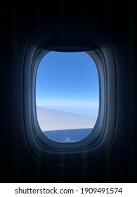 Flight Window Seat View, Airplane