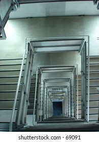 flights of steps looking down it
