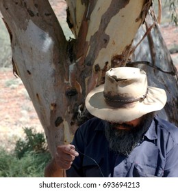 Flinders Rangers National Park, Australia - February 09, 2002: Aborigine Ranger
