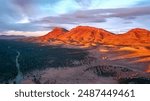 Flinders Ranges morning sunlight glow