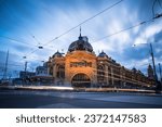 Flinders Street Station Long Exposure in Melbourne, Victoria