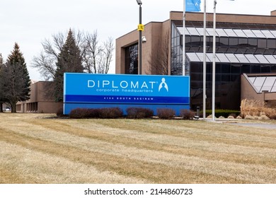 
Flint, Michigan, USA - March 30, 2022: Diplomat Specialty Pharmacy Headquarters In Flint, Michigan, USA On March 30, 2022, An Independent Provider Of Specialty Pharmacy Services. 
