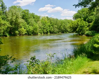 Flint River On A Spring Morning.  Flushing Michigan