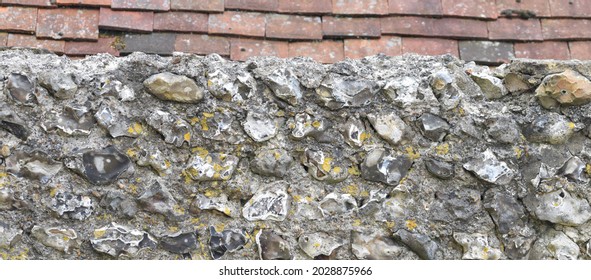 A Flint Wall In Arundel Sussex