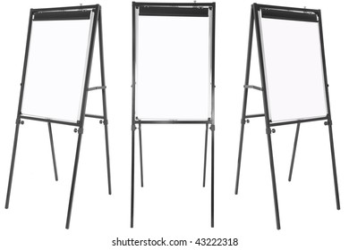 Flip Chart Isolated On White Background