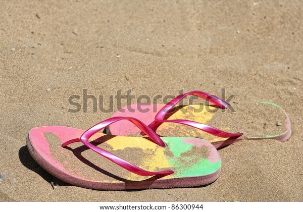flip flops with fish hook on them