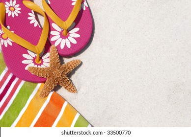 flip flop beach blanket