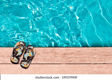 pool flip flops