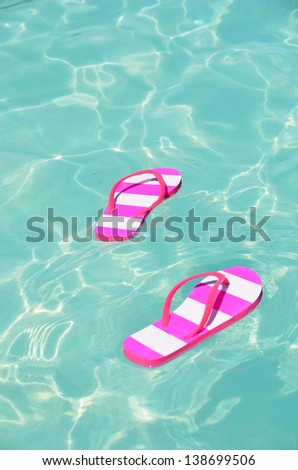 Flip-flops in water