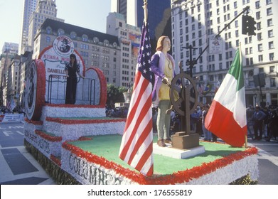 Float Of Columbus, Columbus Day Parade, New York City, New York