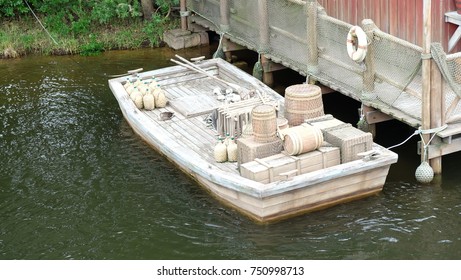 float on the water background