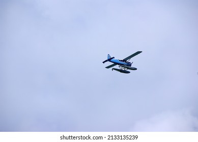 Float Plane, Bush Pilot, Coming In For Landing,Juneau,Alaska