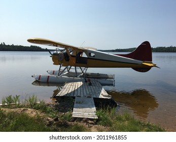 Float Plane In Northern Ontario Canada