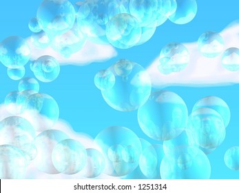 floating away