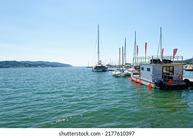 Floating Bar In The Harbour Of La Spezia