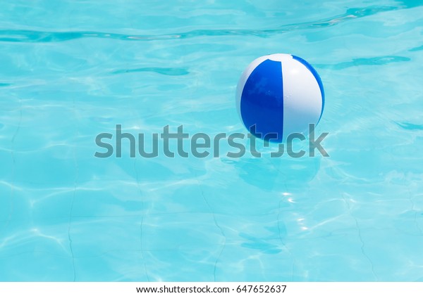 beach ball in pool