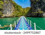 A Floating bridge at Hong Island, Krabi Province, Thailand, Asia