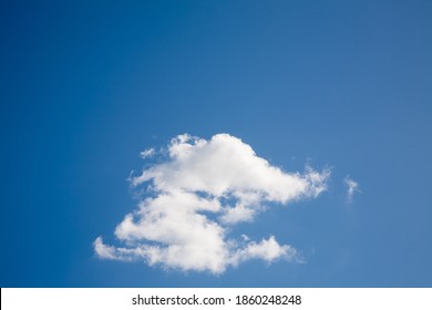 Floating cloud on blue sky
