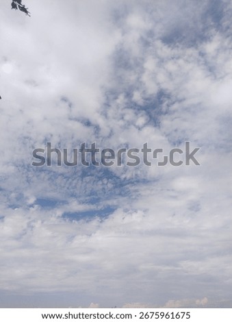 Floating clouds creating different patterns and fascinating shapes