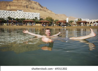 Floating In The Dead Sea - Israel