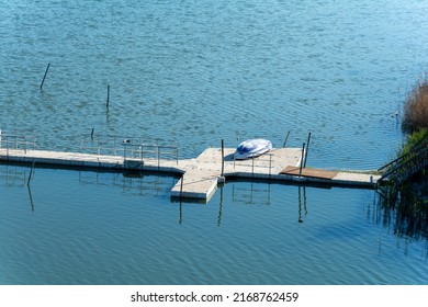 Floating Dock By Mogan Lake, Ankara, Turkey.