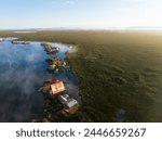 Floating Islands of the Uros in Puno, Peru