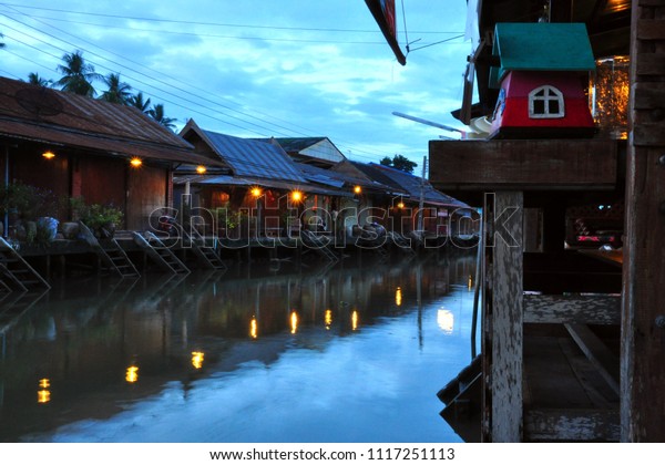 Floating Market Amphawa Thailand Near Bangkok Stock Photo Edit