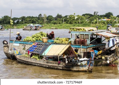 Floating Market - Mekong River - Vietnam