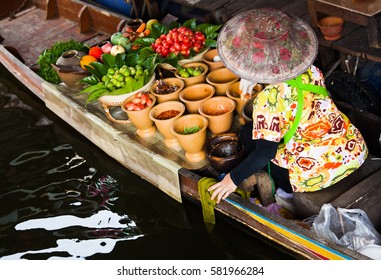 floating market near Bangkok, Thailand