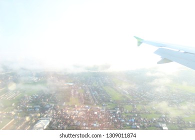floating on the clouds
