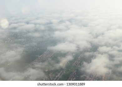 floating on the clouds