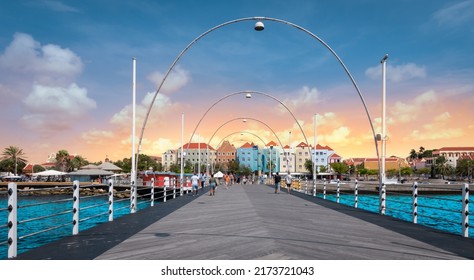 Floating Pontoon Bridge, Willemstad, Curacao.