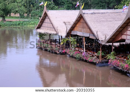 Similar – Foto Bild Thailändische Flagge und die Flagge des Königs am Moscheebauwerk