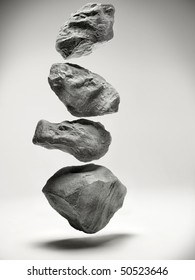 Floating Rocks Inside Studio