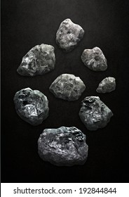 Floating Rocks That Look Like Uncut Diamonds