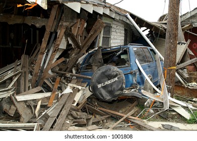 Flood Damage From Hurricane Katrina.