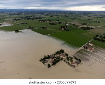 Flood in Emilia Romagna Italy
