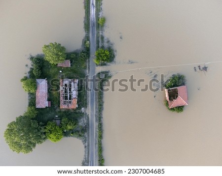 Flood in Emilia Romagna Italy