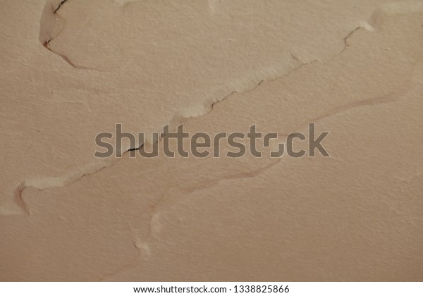 Flooded Cracked Plaster On Ceiling Stock Photo Edit Now 1338825866