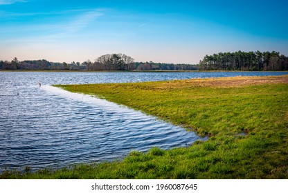 Flooded Cranberry Bog In Springtime On Cape Cod