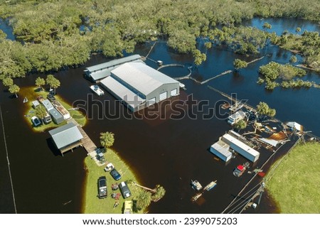 Similar – Image, Stock Photo flooded storm tide