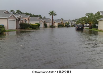 Flooded Neighborhood Streets